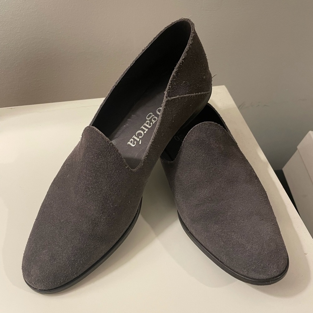 Pedro Garcia- Grey suede smoking slippers